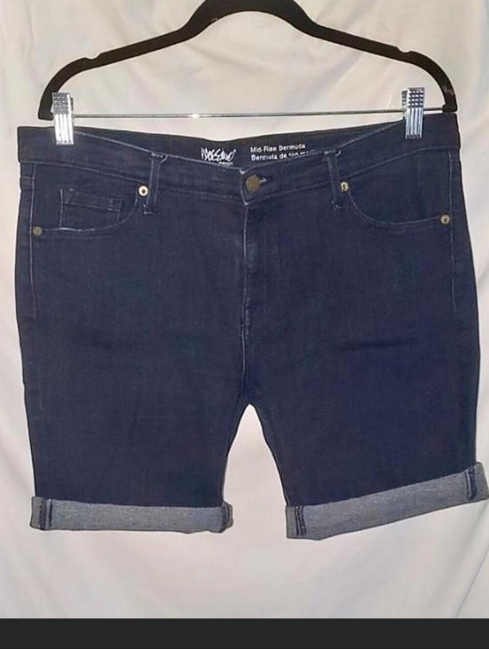 Vintage Denim Shorts Women's Shorts Size 14 Bermuda Shorts Mossimo Supply Co